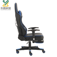 En gros Pu Cuir Message Chaise De Bureau Chaise De Jeu De Course Avec Repose-pieds