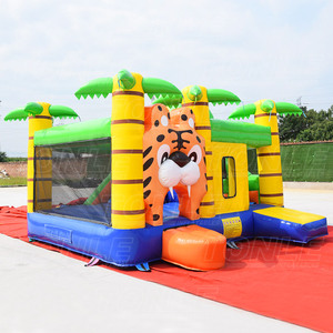 Tiger Animal Jungle Inflatable Bouncer/Nhà Bị Trả Lại Với Slide Combo - Product Image 2