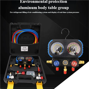 Electric Brass <strong>HVAC</strong> Air Conditioning Refrigeration Kit R32 R410a R134a Ball Valve Manifold Instrument Group Car <strong>Repair</strong> 1.2 M - Product Image 4