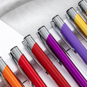 Stylo bille publicitaire personnalisé en métal, logo sur mesure, aluminium, prix abordable, vente chaude - Product Image 2