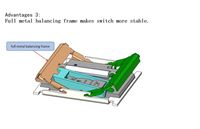 Interrupteur tactile ultra-mince Kailh CPG1316, hauteur 2 mm, 20 millions de cycles, cadre entièrement métallique pour clavier d'ordinateur portable