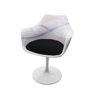 Chaise pivotante miniature pour maison de poupée, échelle 1/6, chaise de bureau ronde, meubles pour figurines, décoration, cadeau