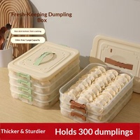 Boîte de Rangement Alimentaire Empilable en Plastique Transparent à 5 Couches et 10L, Idéale pour Aliments Secs et Raviolis, Utilisation en Cuisine - Vente en Gros Usine