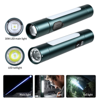Linterna LED de Doble Cabezal de Aleación de Aluminio con 1000LM de Luminosidad, Batería de Larga Duración, Resistente al Agua, Haz Ajustable y Recargable