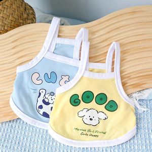 Gilet léger à imprimé animal pour animaux de compagnie, pour chats et chiens, avec motif de chiot, couleurs macaron, Bichon Frise, printemps et été - Product Image 1