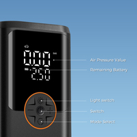 Mini compresseur d'air électrique sans fil numérique automatique intelligent pour vélo et voiture