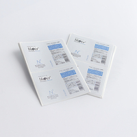 Etiqueta Adhesiva de Papel Metálico Plateado Impresa Personalizada, Impermeable, Autoadhesiva, para Champú