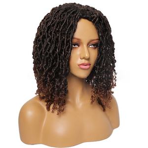 Premium drop shipping <span class=keywords><strong>diadema</strong></span> Faux crochet pelo africano suave dreadlock gitano negro mariposa extensión trenzada LOCs peluca - Product Image 6