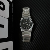 Reloj de pulsera de cuarzo para hombre, de acero inoxidable, clásico, de negocios, con indicador de fecha.