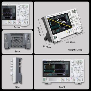 Osciloscopio Digital Trifásico RIGOL DHO814, Banda de Frecuencia de 100MHz, Resolución Vertical de 12 bits, Frecuencia de Muestreo de 1.25 GSa/s, 0.1 - Product Image 2