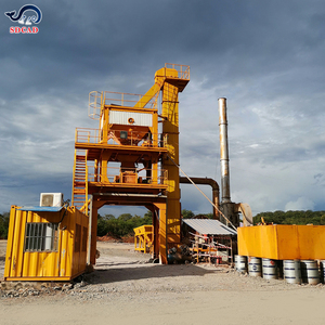 Planta Móvil de Mezcla de Asfalto de Flujo Contrario de 80t/h para Producción de Mezcla Caliente HMA, Sistema de Operación Continua para Pavimentación de Carreteras - Product Image 1
