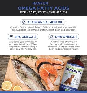 Minyak Salmon Liar Murni untuk Anjing & Kucing, Mengurangi Goresan & Nyeri Sendi, Meningkatkan Kulit, Mantel, Kesehatan Tubuh & Jantung - Product Image 3