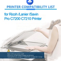 Cartouche de toner compatible Ricoh Pro C7200/C7210 avec puce intelligente la plus récente et poudre de toner importée