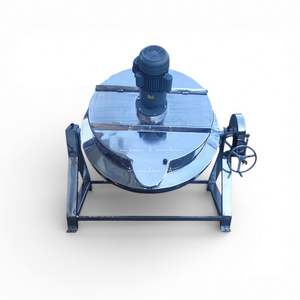 Mélangeur de cuisson industriel automatique à gaz, cuve basculante pour confiture, sauce, soupe, sucre, mélangeur planétaire pour aliments - Product Image 5