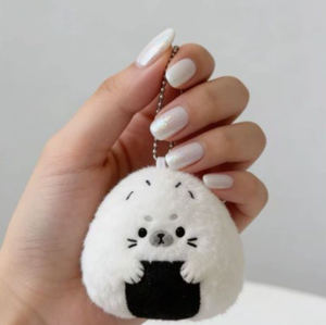 Cute White Seal Plush Keychain Soft Stuffed Animal <b>Toy</b> Accessory for Bag Unisex 3 Years Above - Product Image 3