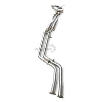 Tubo de Escape Trasero de Acero Inoxidable para BMW 330i E46 3.0 2000-2007, Sistema de Escape, Modificación del Silenciador, Sonido de Onda