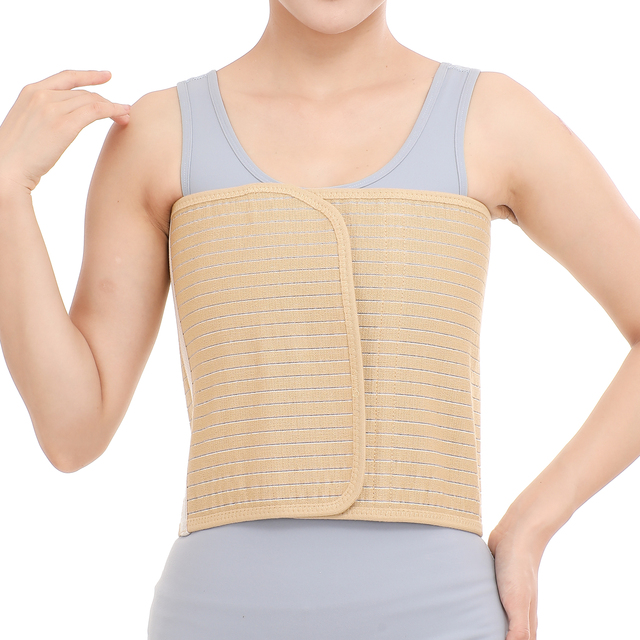 Medical Chest Binder for Post-Surgery Recovery - Adjustable Rib Belt for Fracture Support & Pain Relief