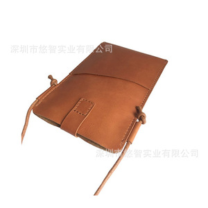Funda para teléfono de cuero PU, funda para teléfono con cordón, mini bolsa/billetera de almacenamiento, funda minimalista de cuero para teléfono. - Product Image 1
