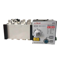 ATS 220V 400V AC 63A 2P 3P 4P saklar Transfer otomatis daya ganda fase tunggal untuk Generator untuk tenaga surya
