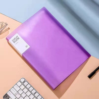 Porte-documents à 20 pochettes avec logo personnalisé, pochettes en plastique et protège-feuilles pour le rangement de documents