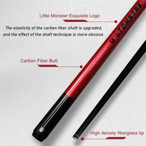 Little Monster Electro-Optic Carbon Fiber <b>Pool</b> <b>Cue</b> - 3 Pieces Jump <b>Cue</b> <b>Pool</b> Stick Low Deflection 13.2mm Tip with PU Leather Bag - Product Image 4