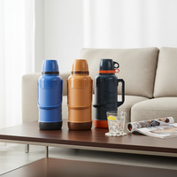 Termo de Plástico Reutilizable de Gran Capacidad (3.2L) a Precio de Fábrica, Botella de Agua Caliente para el Hogar