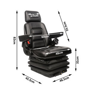 Vente en gros KLseating 1 an de garantie Suspension réglable Sièges de tracteur en PVC 150mm avant/arrière 27.5 Machines agricoles - Product Image 2