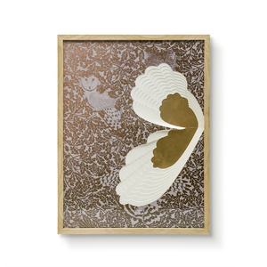 JZ moderno grande 3D Matboard mariposa decoración del hogar pintura arte de medios mixtos arte hecho a mano impresión abstracta Hotel vestíbulo arte de pared - Product Image 1