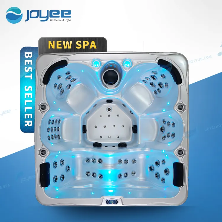 JOYEE Home 6 persone garden design jaccuzi bubble jets massaggio acrilico whirlpool jakuzi outdoor spa Pool vasca idromassaggio per 6 persone