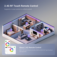 Contrôleur LED RGBW 4 canaux SPI SP639E avec contrôle via application musicale, compatible avec les bandes LED WS2812B SK6812, alimentation DC5-24V, télécommande RF, garantie de 5 ans