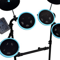 Batterie électronique AIERKE DD01 pour débutants et enfants - Batterie numérique légère à 7 pads avec prise casque USB MIDI et plus de 100 sons