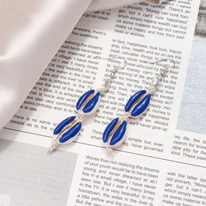 Bohemian Hand Woven Painted Seashell Necklace <b>Bracelet</b> Earrings <b>Set</b> For Women Beach Vacation Jewelry - Product Image 4