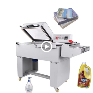 Semi Automatic Electric Handle Sealing Cutting Heat Shrink Wrapping Machine for Food & Beverage Packaging with Wooden Carton - Product Image 1