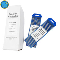 10 Electrodos de Tungsteno con Itrio WY20 con Punta Azul para Máquina de Soldadura TIG 2.4x175mm