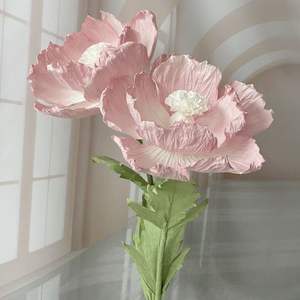 Grandes fleurs en papier géantes en forme de pavot pour mariage, accessoires de décoration commerciale, décoration de vitrine, arrangement d'événements, fleurs de décoration de mariage - Product Image 2