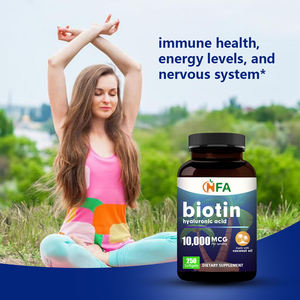 Las cápsulas blandas de ácido hialurónico de alto grado promueven el sistema nervioso 2 en 1 cápsula de suplemento de belleza biotina 10000mcg cápsulas blandas - Product Image 5