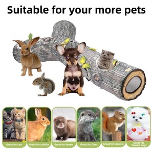 Heyri Pet petit chat Tunnel pliable arbre trou guinée extérieur chaton jouets chat Tunnel jouet mignon feutre interactif chat Tunnel lit - Product Image 2