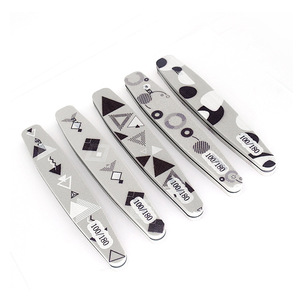 Lima de uñas duradera de esmeril en forma de rombo, 80 granos, pulidor de doble cara para manicura y pedicura - Product Image 5
