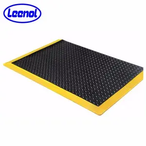 Leenol Industrial Antistatic Rubber Anti-fatigue Mats PVC ESD Anti Fatigue Floor Mat