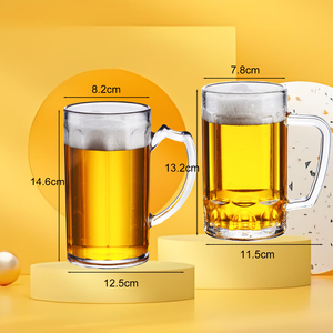 Service à guichet unique Surface lisse Tasse à bière robuste et fiable lavable à la main avec poignée pour eau de lait de jus de cola - Product Image 3