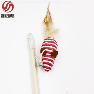 Juguete de gatito resistente a mordeduras con campana de alivio del aburrimiento de juego automático de varita de gato de ratón realista lindo de alta calidad - Product Image 4