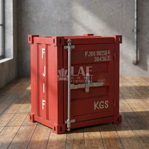 Industrial Solid Wood Farmhouse Living Room <b>Storage</b> Cabinet with 1 Door and Modern Design - Product Image 2