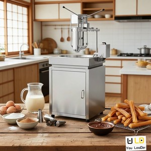 Machine à churros électrique pour les activités de carnaval et les banquets de mariage - Conception intégrée en acier inoxydable, machine haute puissance - Product Image 2