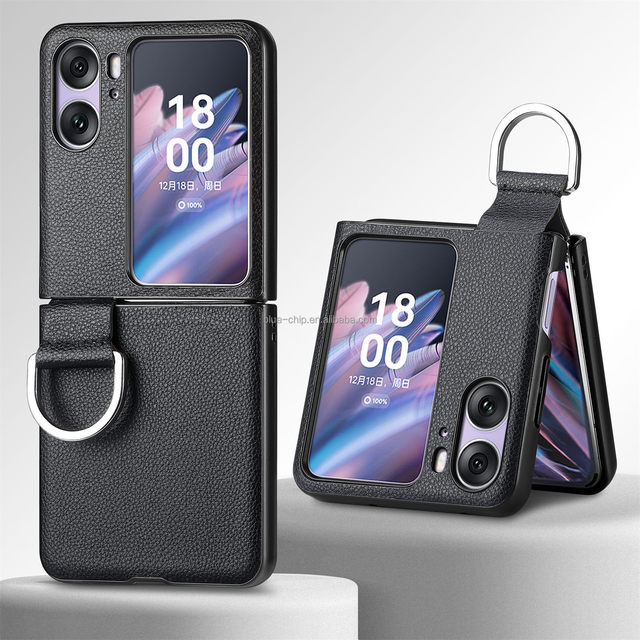 Leather Safety Premium Book New Model Shell Kickstand Sublimation Shockproof Mobile Cover Ring Phone Case for Oppo Find N2 Flip