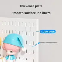 Crochets de panneau perforé en plastique sans perçage, crochets muraux polyvalents universels pour entrée, panneau perforé multifonctionnel