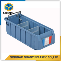 Bacs de rangement en plastique recyclable robustes pour entrepôt, organisateur de stockage peu encombrant pour écrous, boulons et petites pièces