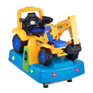 The Best Quality Plastic Children's Car Coin Swing <b>Game</b> <b>Machine</b> in the Car Excavator Toy Modeling Coin-operated Excavator - Product Image 1