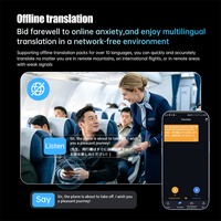 Enregistreur vocal IA avec interface TYPE-C pour transfert WIFI, traduction et transcription multilingues