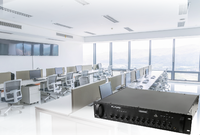 M-5950U 2U 1000W Ticari Ses Güç Amplifikatörü, 5 Bölge Kontrolü, 3 Mikrofon Girişi, LED Ekran ve Öncelikli Sessize Alma Özelliği ile