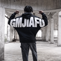 Sweat à capuche Y2K Streetwear personnalisé avec logo imprimé, pour homme, en coton épais de haute qualité, coupe oversize et courte